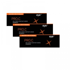 eye2 PRO.C Ein Tages Kontaktlinsen Sphrisch 90er oder 30er Box